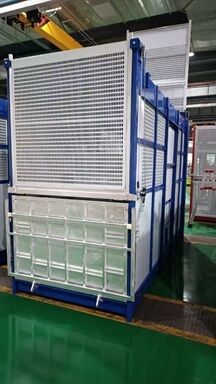 Ζεστό Ζαλβανισμένο 0-46m/Min Rack και Pinion κατασκευαστική ανελκυστήρας για επιβάτες χρώμα προσαρμοσμένο