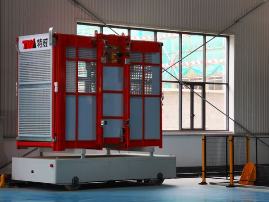 Καλή τιμή Q345B Χάλυβας 2000kg ανά καρότσι Σιδηροδρομικό ανελκυστήρα κατασκευής για υλικό επιβατών σε απευθείας σύνδεση