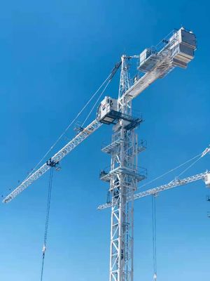 Καλή τιμή Το Topkit Jib 50 μέτρα 6 τόνων Κρενό Πύργου Κατασκευής με Κλουβί Τηλεσκοπίου σε απευθείας σύνδεση