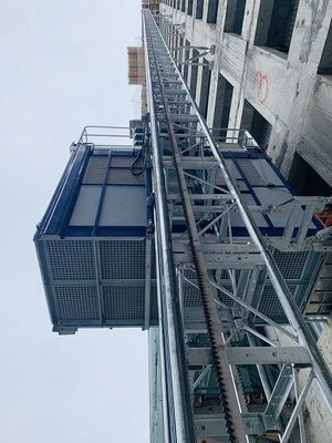 1.6ton/Cage Goods Hoist Ανελκυστήρες/ανελκυστήρες επιβατών με VFD cotrol/ θερμό γαλβανισμένο στέλεχος και προσαρμοσμένο ανελκυστήρα κλουβιών